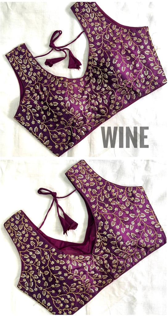 Komal By Ruhi Thread Work Silk Designer Blouse Wholesale Market In Surat
